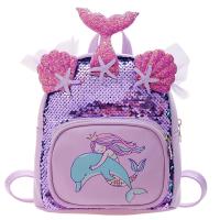 PU Leather Backpack soft surface & breathable Sequin PC