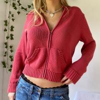 Baumwolle Pullover Mantel, Solide, mehr Farben zur Auswahl,  Stück