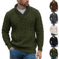 Acrylic Slim Men Sweater knitted Solid PC