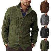 Acrylic Men Coat knitted Solid PC