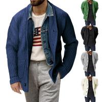 Acrylic Men Coat & loose knitted Solid PC