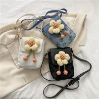 PU Leather Adjustable Strap Cell Phone Bag soft surface floral PC