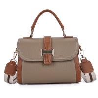 PU Leather Handbag attached with hanging strap & waterproof Solid PC
