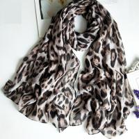 Voile Fabric Women Scarf thermal & breathable leopard PC