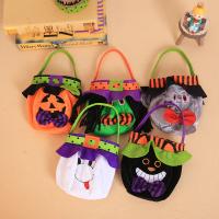 Adhesive Bonded Fabric & Pleuche Creative Halloween Candy Bag PC
