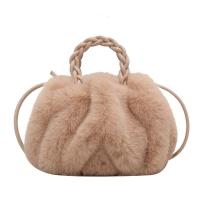 Plush Handbag soft surface & attached with hanging strap Solid PC