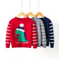Viscose Children Sweater christmas design knitted Dinosaur PC