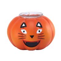 Synthetic Resin Candle Holder Halloween Design Pumpkin Pattern PC