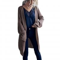 Polyester Women Coat mid-long style & loose Solid PC