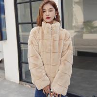 Artificial Fur & Polyester Women Cardigan & loose & thermal Solid PC