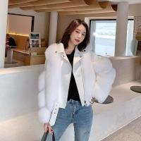 Artificial Fur Plus Size Women Cardigan & thermal Solid PC