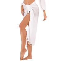 Polyester One-piece Beach Dress plain dyed Solid : PC