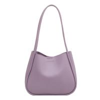 PU Leather Bucket Bag Shoulder Bag soft surface & two piece Solid PC