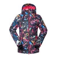 Polyester windproof Women Outdoor Jacket & thermal mixed pattern multi-colored :L PC