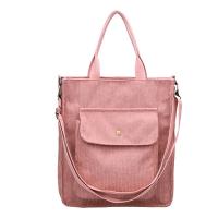 Canvas Shoulder Bag soft surface & attached with hanging strap Solid PC