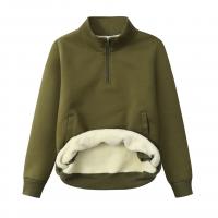 Cotton Plus Size Women Sweatshirts & thick fleece Solid PC