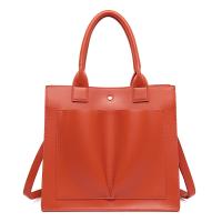 PU Leather Tote Bag Handbag attached with hanging strap Solid PC