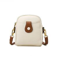 PU Leather Box Bag Shoulder Bag soft surface Lichee Grain white and black PC