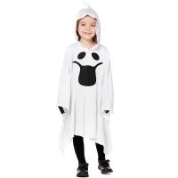 Polyester with hat Children Halloween Cosplay Costume printed white PC