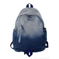 Denim Backpack large capacity & soft surface Solid PC