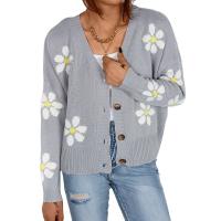Acrylic Women Sweater & loose knitted floral PC