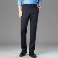 Viscose Man Suit Trousers slimming Solid PC