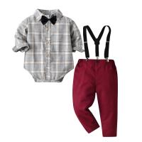 Cotton Bow Tie and Suspender Sets & two piece suspender pant & top Set