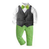 Cotton Bow Tie and Suspender Sets & three piece suspender pant & vest & top Set