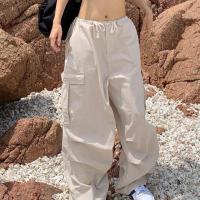 Cotton Women Long Trousers & loose patchwork Solid PC