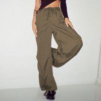 Polyester Hip-hugger Women Long Trousers slimming patchwork Solid PC