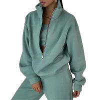 Polyester Ensemble occasionnel de femmes Pantalon long & Manteau Solide plus de couleurs pour le choix Ensemble