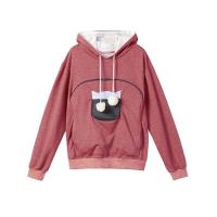 Polyester Plus Size Women Sweatshirts & loose plain dyed Cartoon PC