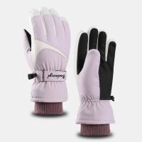 Polyester Riding Glove can touch screen & thermal plain dyed Solid : Pair