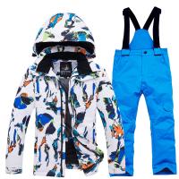 Polyester & Cotton Waterproof Children Sportswear Set & two piece & thermal Pants & coat printed Set