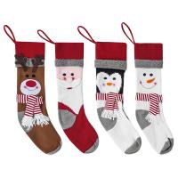 Flannelette Christmas Stocking christmas design knitted PC