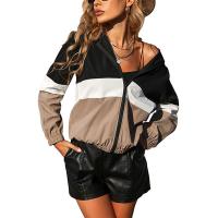 Polyester Women Coat & loose patchwork PC