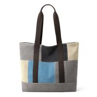 Canvas Tote Bag Handbag large capacity & soft surface geometric PC
