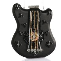 Polyester Clutch Bag with chain Violin black PC