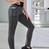 Polyester Quick Dry & High Waist Women Yoga Pants printed dot PC