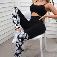 Nylon Quick Dry Women Yoga Pants lift the hip patchwork PC