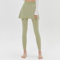 Nylon Pantalones Mujer Yoga, labor de retazos, Sólido, más colores para elegir,  trozo