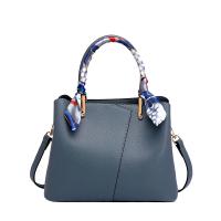 PU Leather Handbag large capacity & attached with hanging strap & waterproof Solid PC