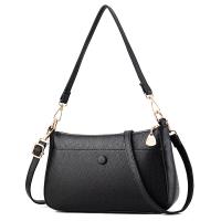 PU Leather Shoulder Bag attached with hanging strap & waterproof Solid PC