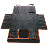 Polyester foldable & Waterproof Pet Car Mat plain dyed Solid black PC