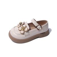 PU Leather velcro Girl Kids Shoes & for girl & anti-skidding Rubber iron-on Solid Pair