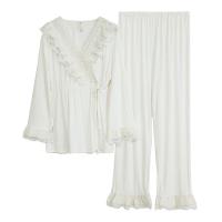 Modal Nursing Pajama Set & two piece & loose Solid Set