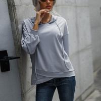 Polyester Sweatshirts femmes Solide pièce