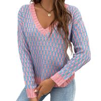 Acrylic Women Sweater & loose geometric PC
