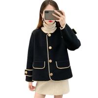 Polyester Women Coat loose Polyamide knitted Solid : PC