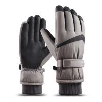 Windbreaker Cloth & PU Leather & Cotton Waterproof Riding Glove fleece & thermal Solid : Pair